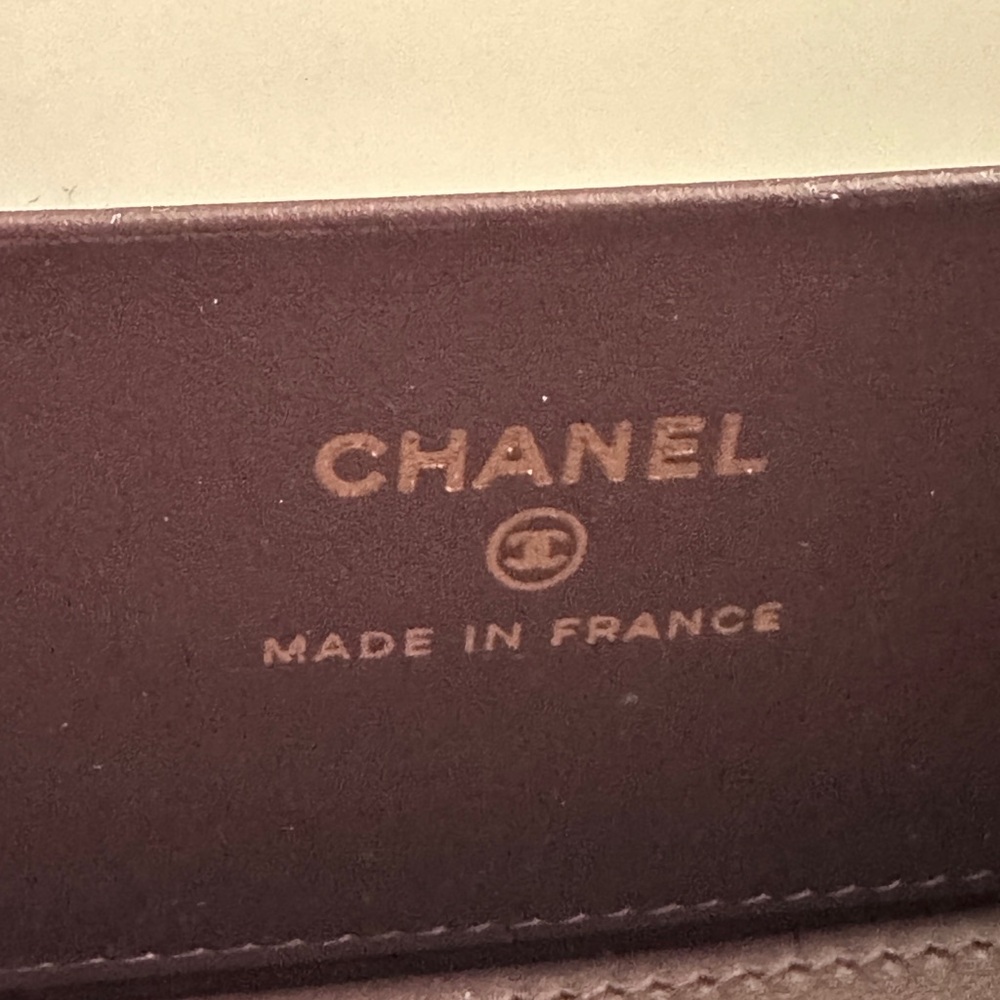 CHANEL Black Quilted Caviar Leather Vanity Crossbody with Light Gold Hardware - Picture 8 of 15